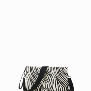 Leather sling bag animal print