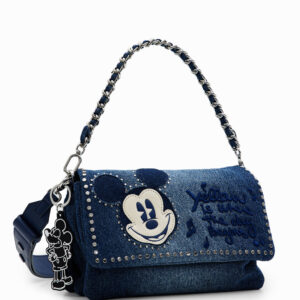 M Mickey Mouse denim crossbody bag