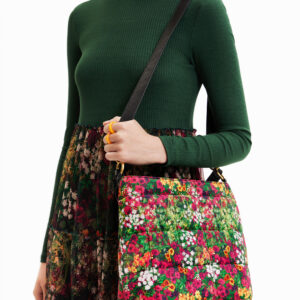 Large floral bucket bag